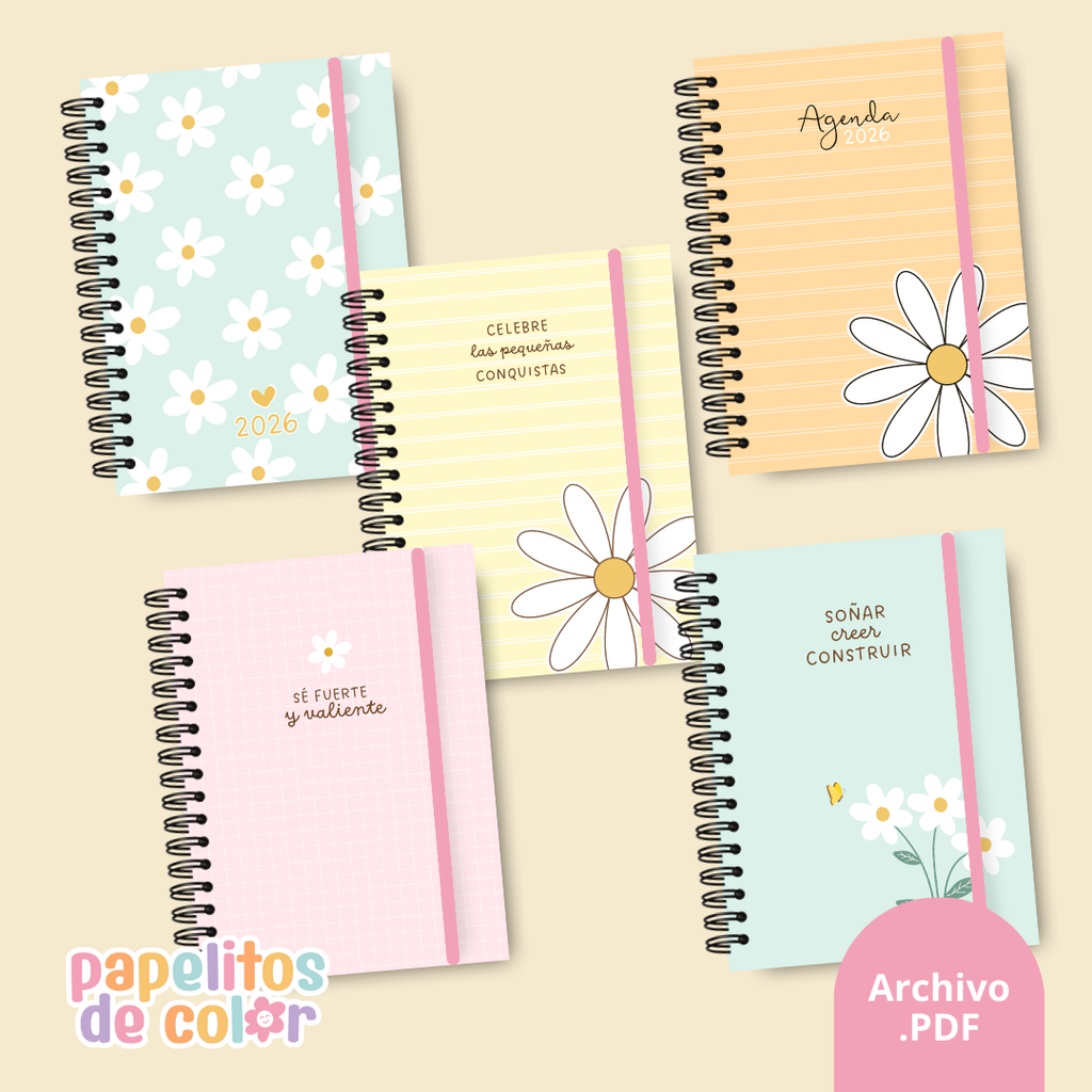 Pack 25 Portadas Agendas - Kit 5