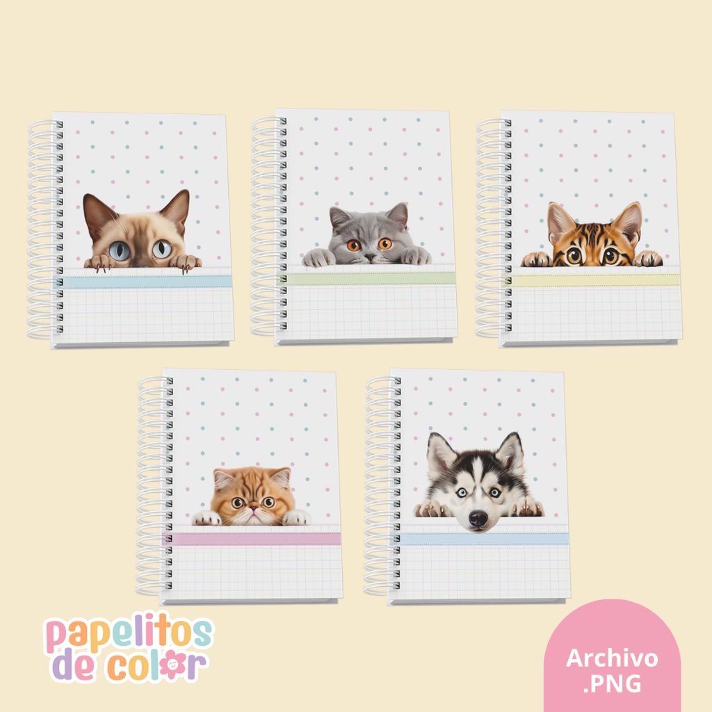 🐾 Pack de 32 Portadas - Kit 26🐶🐱