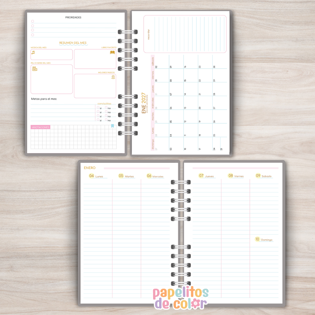 🌿✨ Agenda  Comforta  - Semanal 2027 📖💛
