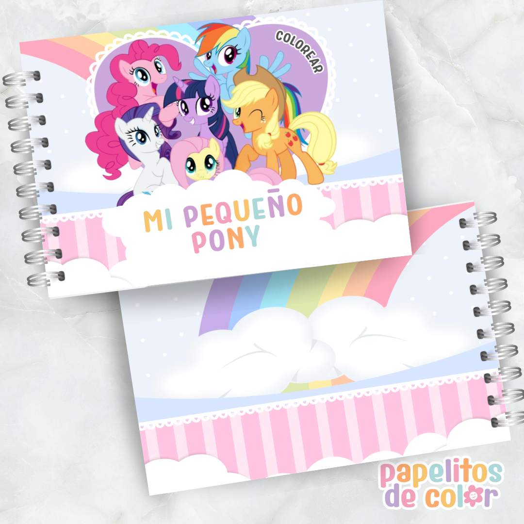 🦄🌈 Libro  para pintar Mi Pequeño Pony 🌈🦄