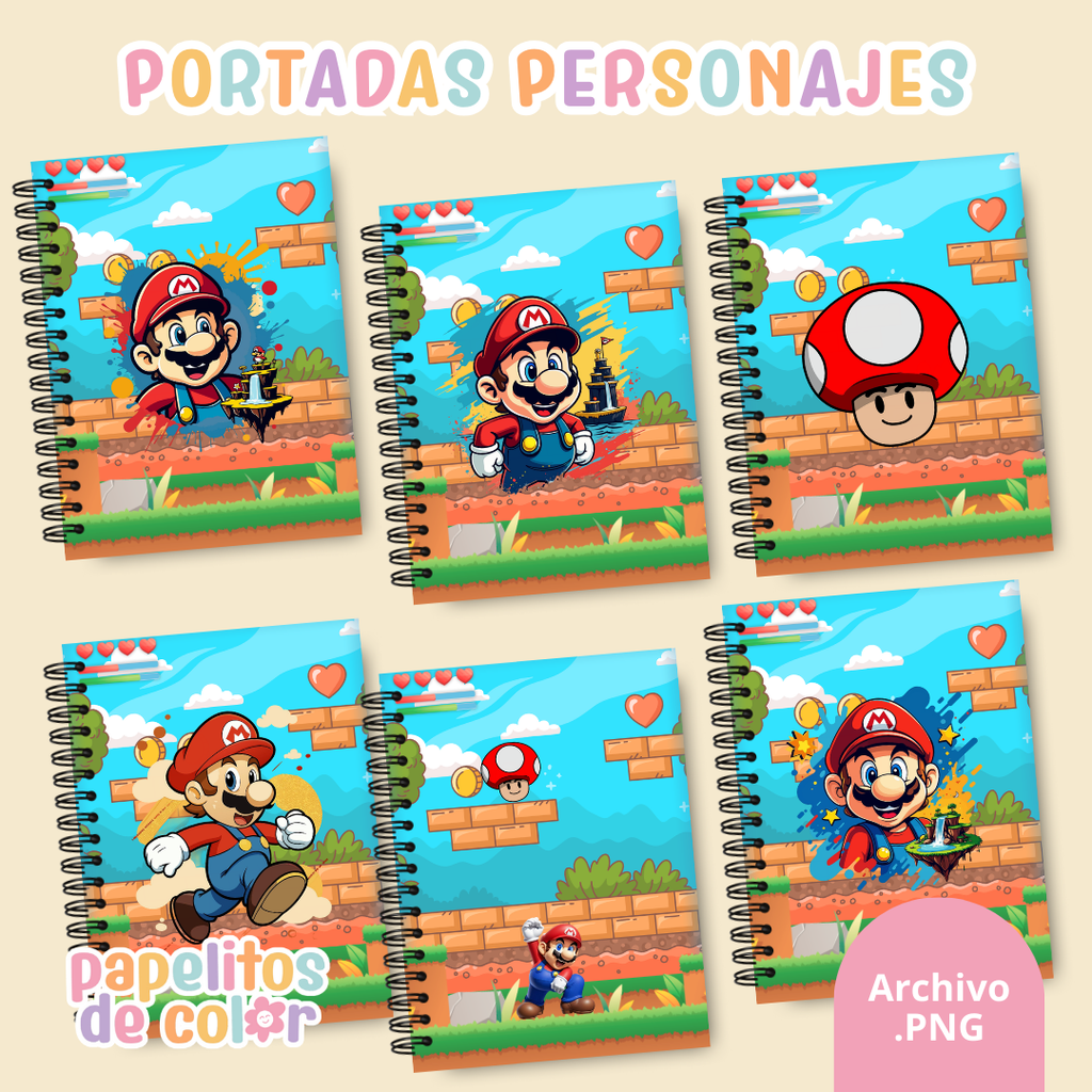 📚✨ Combo Portadas Personajes – Vol. 9 🚀🎨
