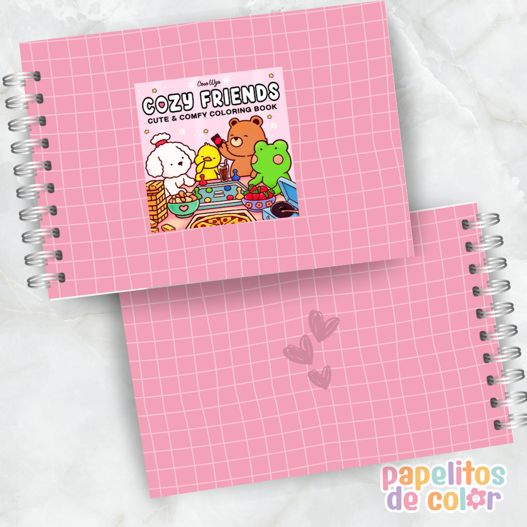 🤎🎨Libro para pintar Cozy Friends 🧸🐾✨