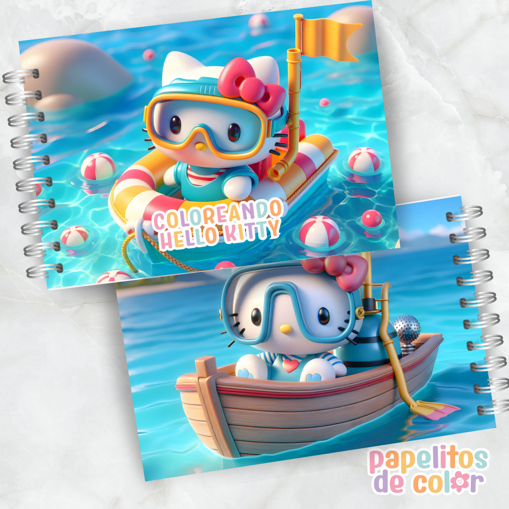 💖Libro para pintar Hello Kitty Vol. 2 🎀🐱✨