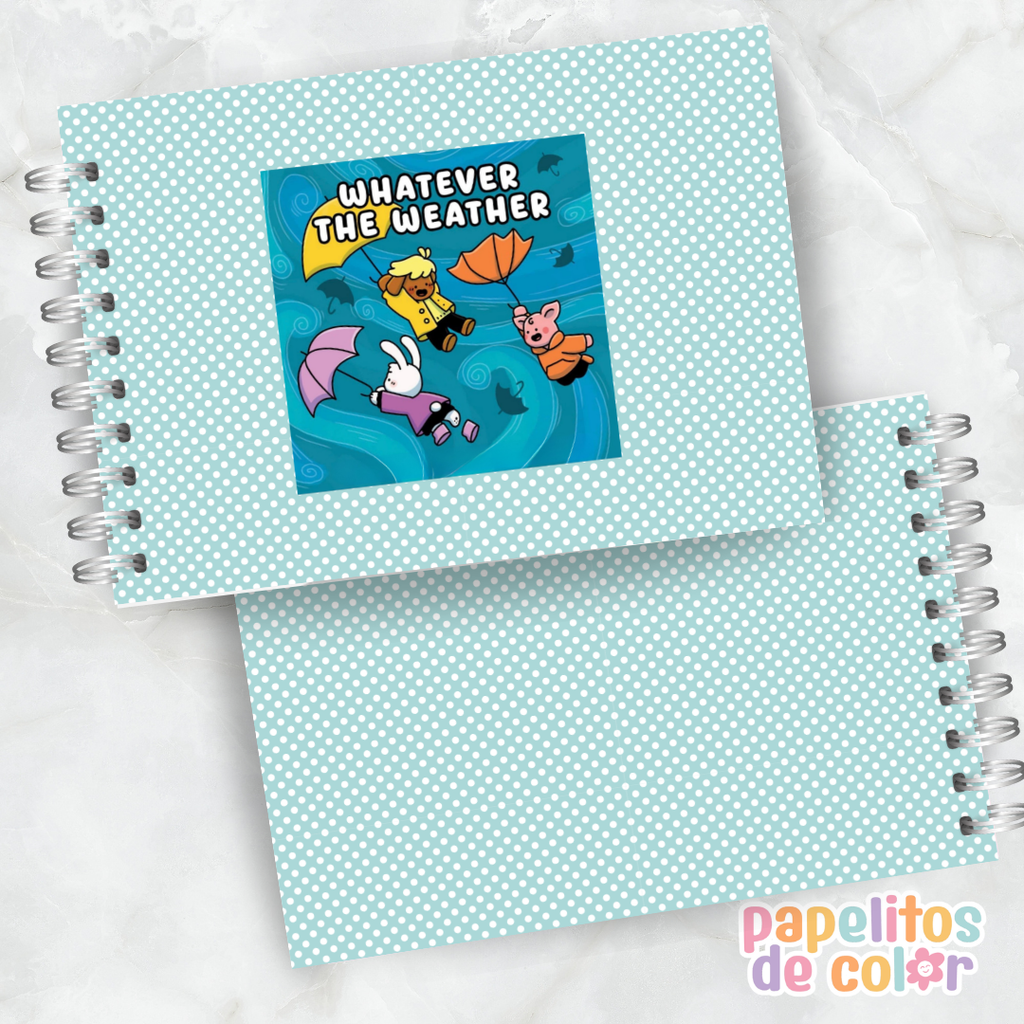 🌦️🎨 Libro para Pintar Whatever the Weather  ✨