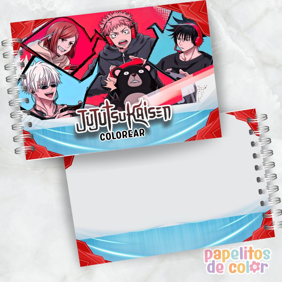 ⚔️ Libro para pintar Jujutsu Kaisen ⚔️