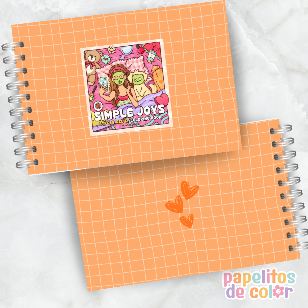 🌼 Cuaderno para Pintar Simple Joys✨