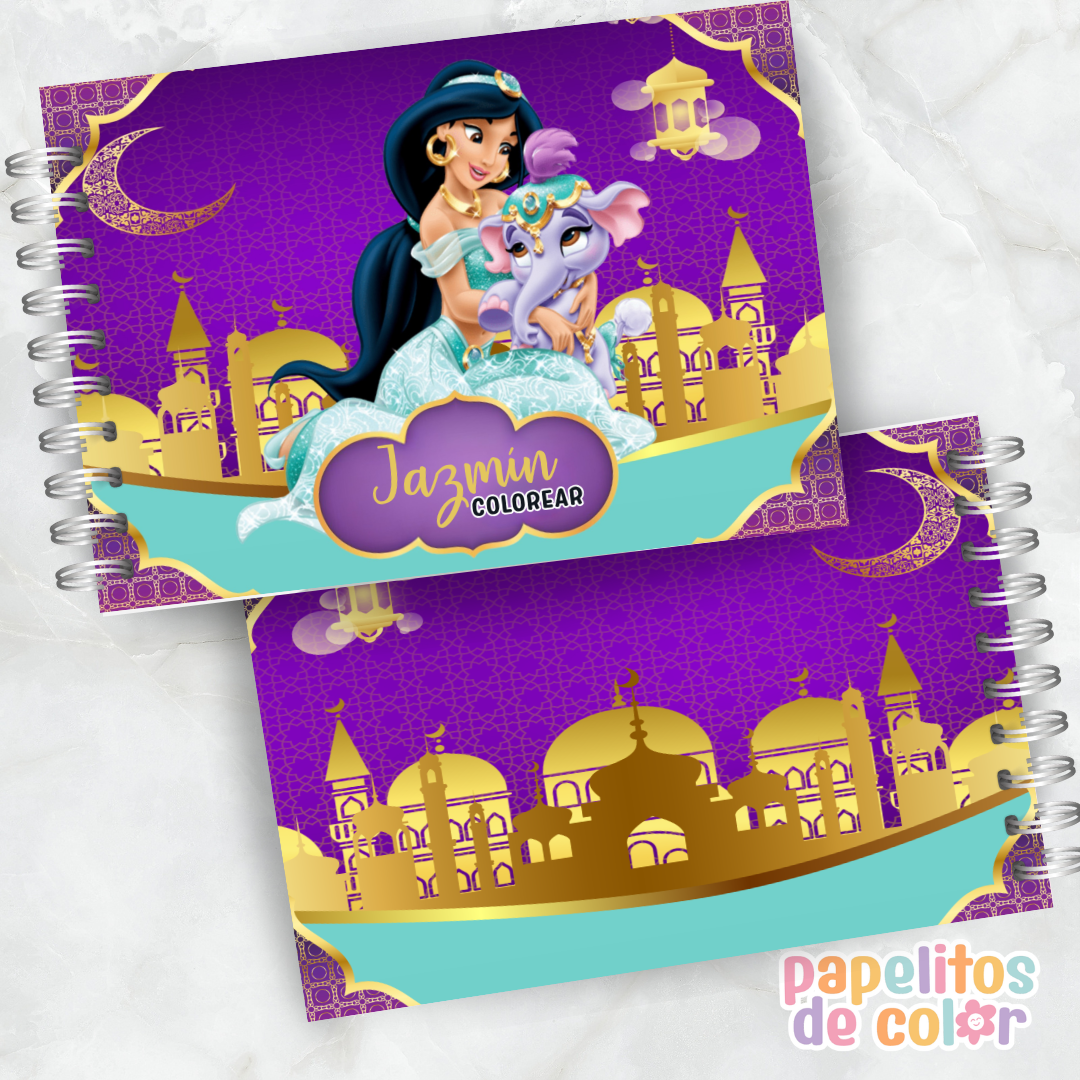 🕌 Libro para pintar Jazmín 🕌