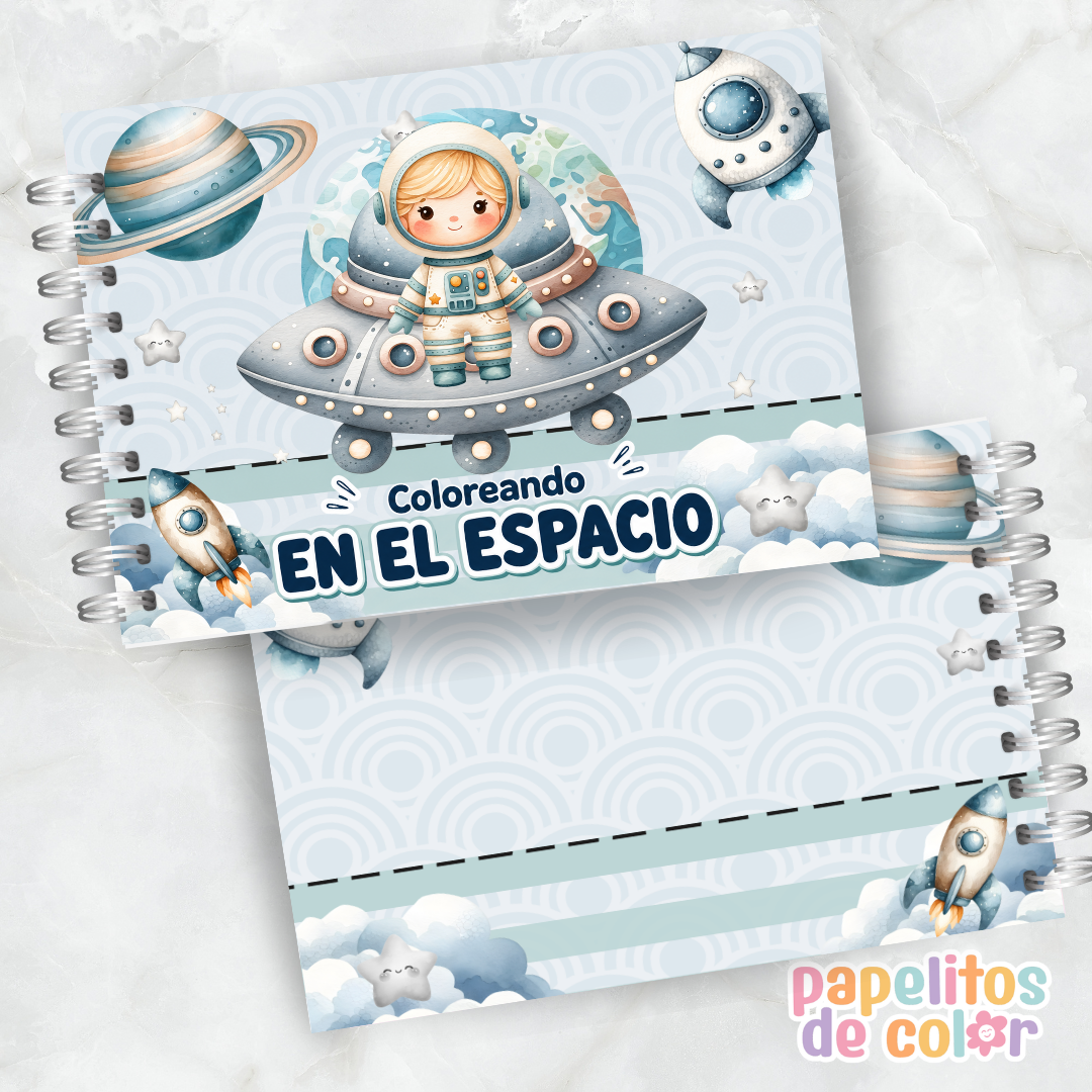 🎨 Libro para Pintar del Espacio 🚀🌎✨