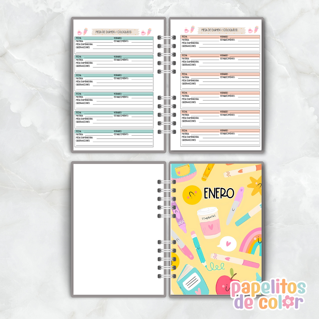 Agenda Docente 2026 ✏️📚✨