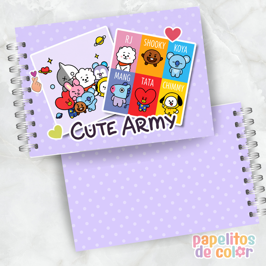 🎨 Libro para Pintar de BT21 💜✨