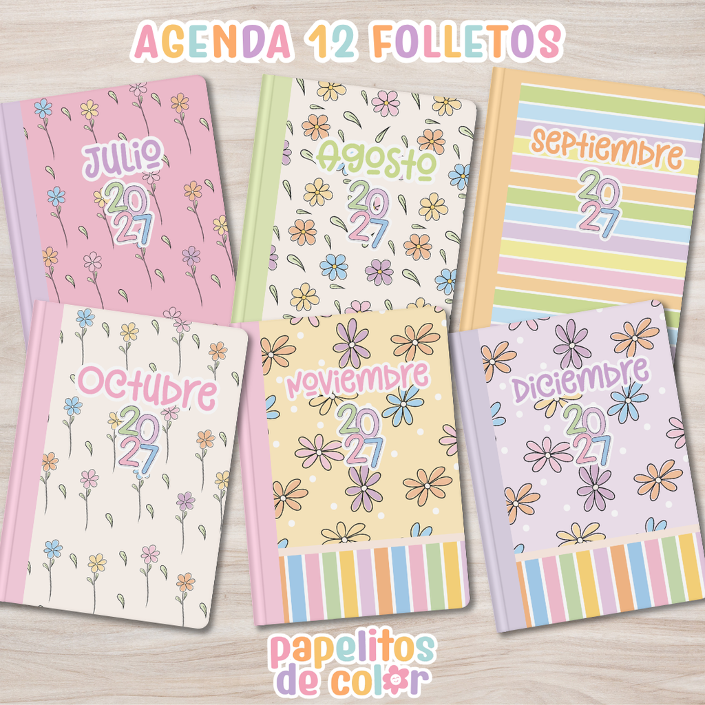 💫Agenda Charletas - Estilo Folleto 2027🗓️