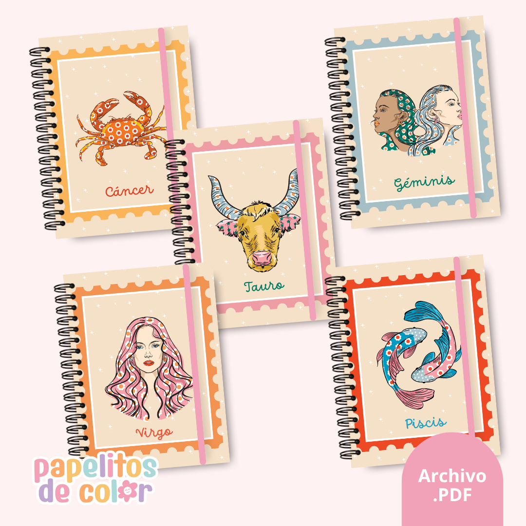 ✨ Pack de 42 Portadas Zodiacales