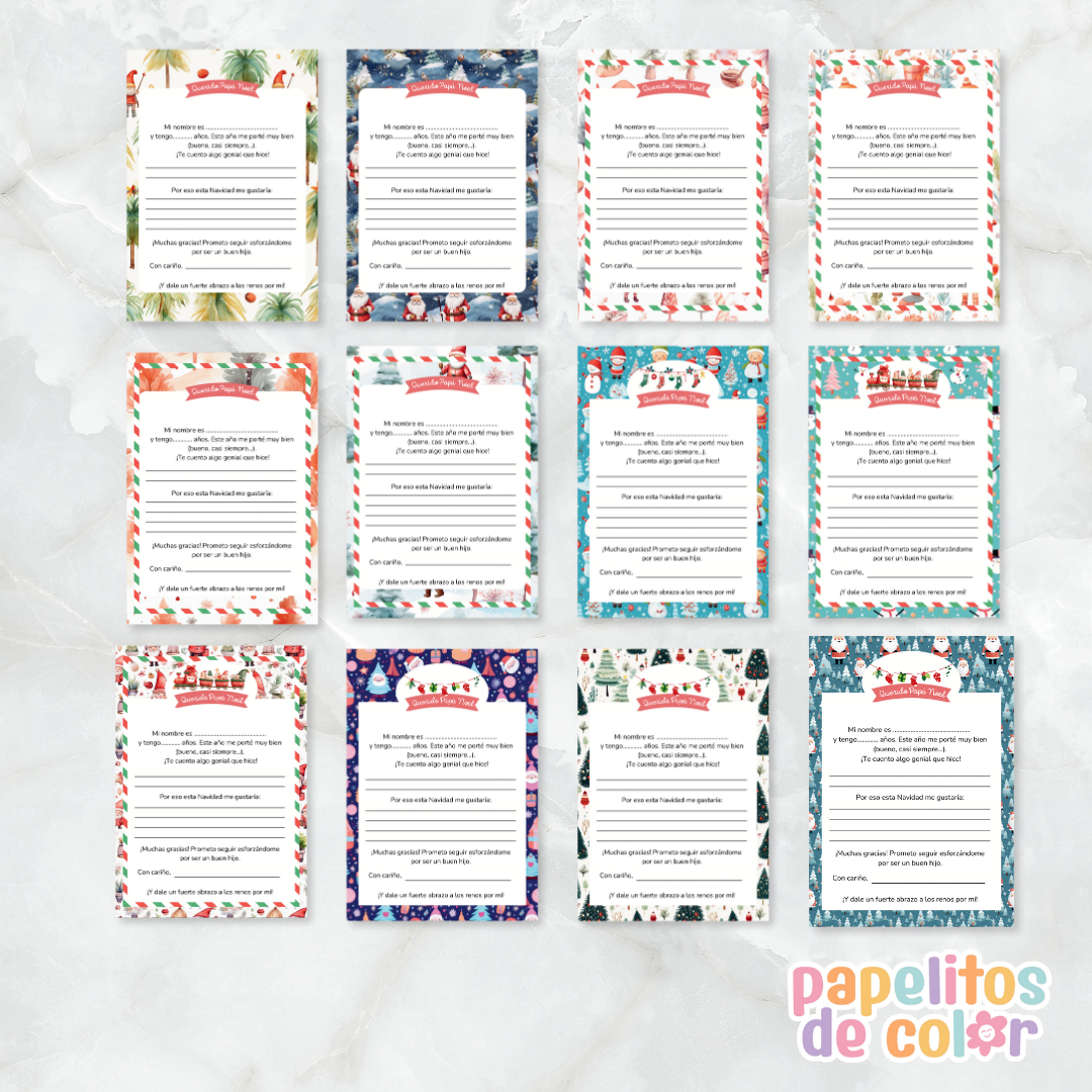 🎅 55 Cartas de Navidad + Sobre🎁✨