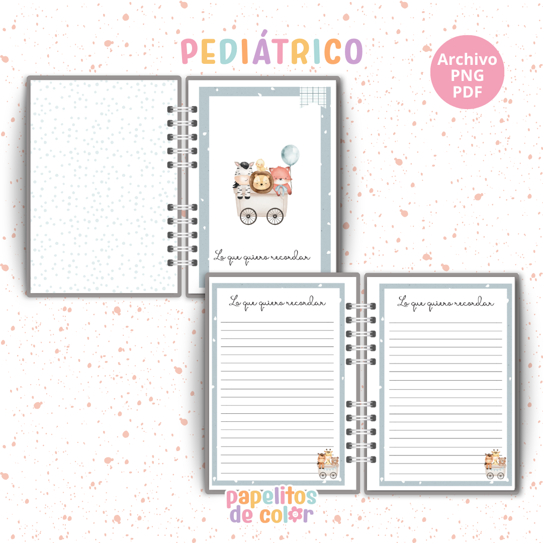 🦁🦓 Cuaderno Pediátrico - Amigos de Ben🦊
