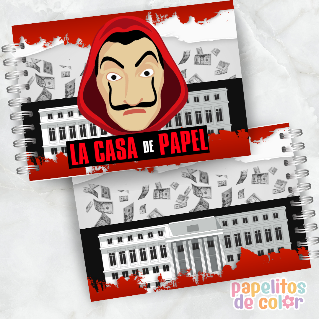 ❤️💰 Libro para pintar La Casa de Papel 💰❤️
