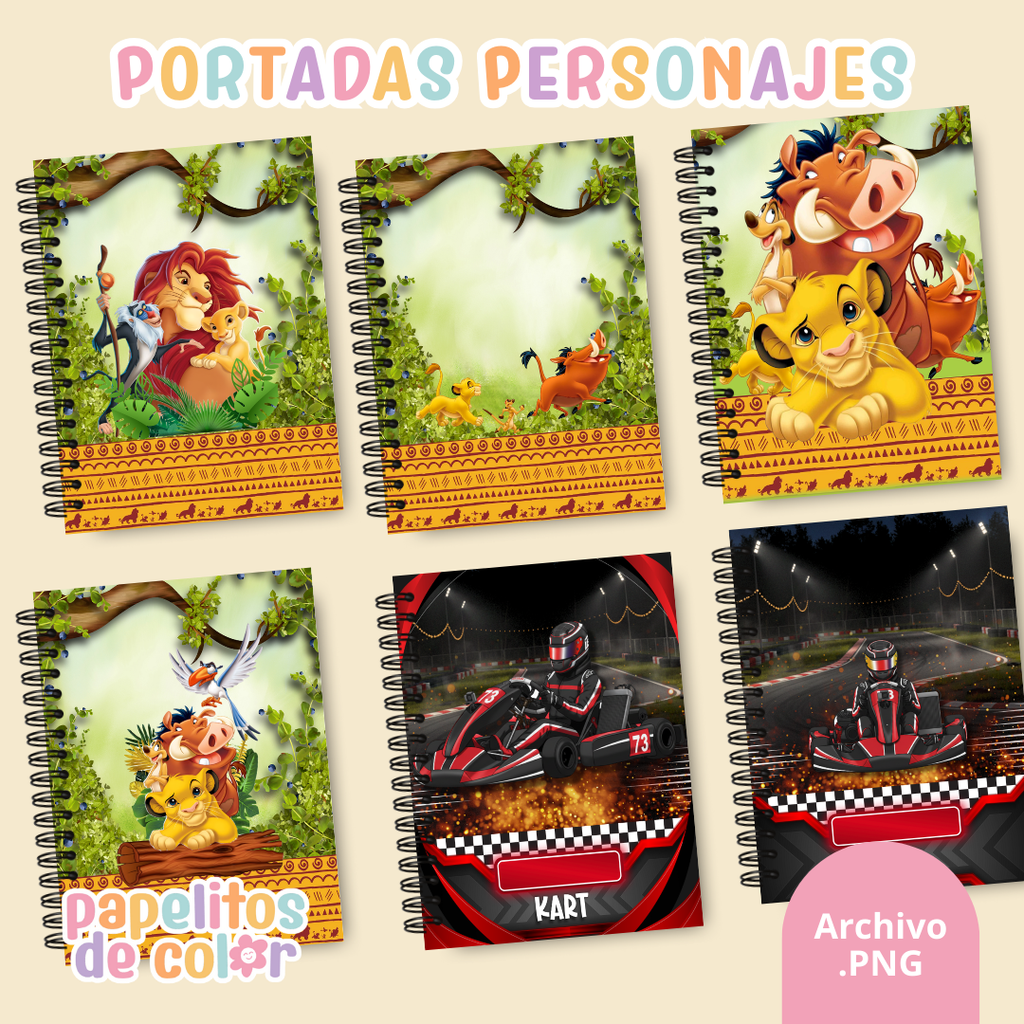 📚✨ Combo Portadas Personajes – Vol. 13 🌵✨
