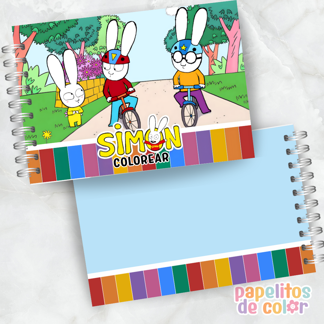 🎶🎨 Libro para pintar Simón 💙✨