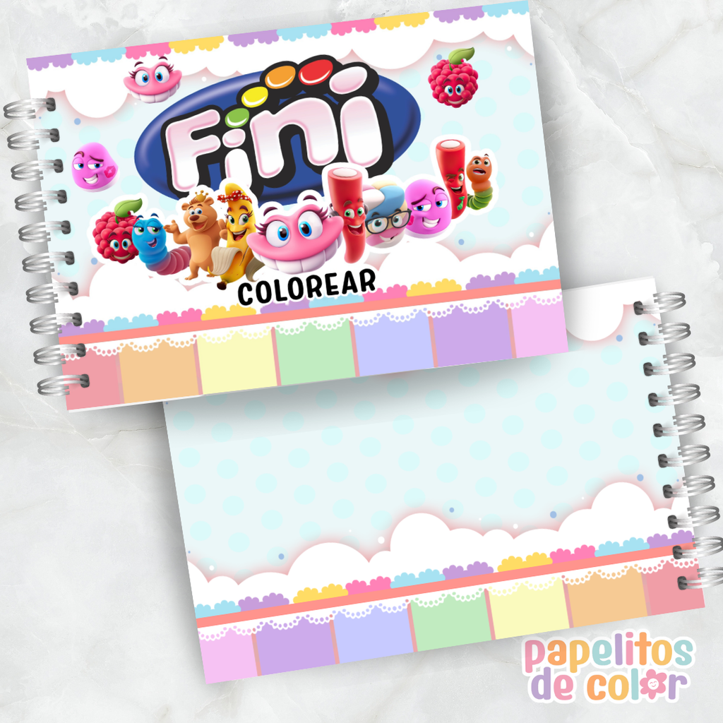 🍬 Libro para pintar Fini 🍬