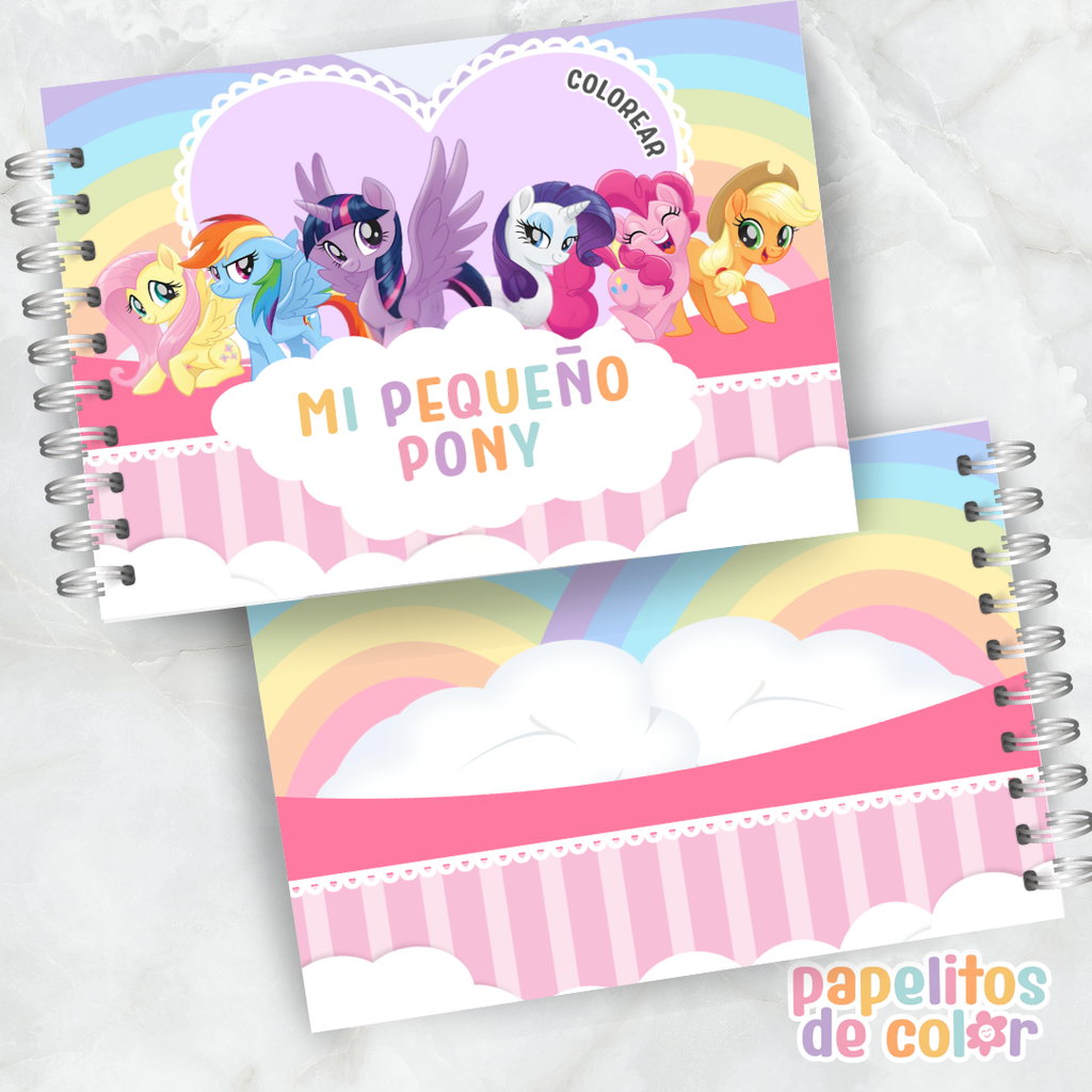 🦄🌈 Libro  para pintar Mi Pequeño Pony 🌈🦄