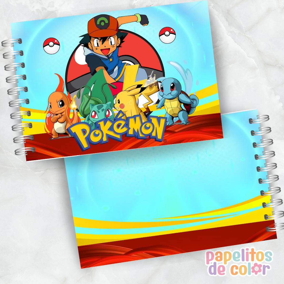 🧡✨Libro para pintar Pokémon ⚡🎨