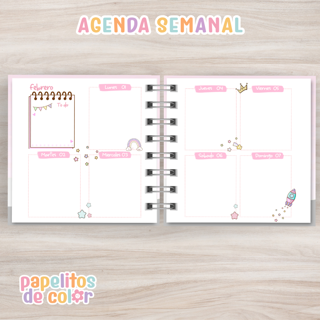 Agenda Pastel 2027 (15x15 cm) 🌸✨