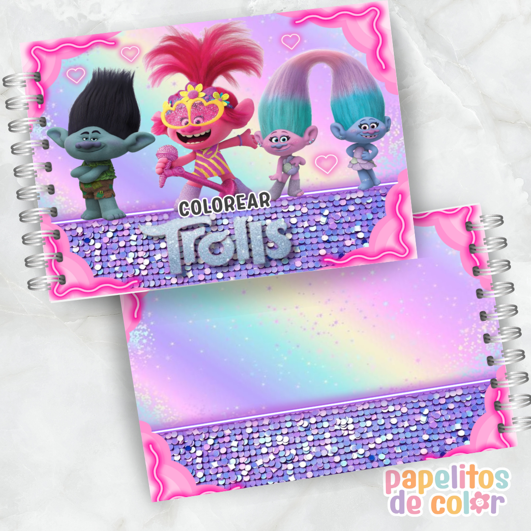 🌈✨ Libro para pintar Trolls ✨🌈