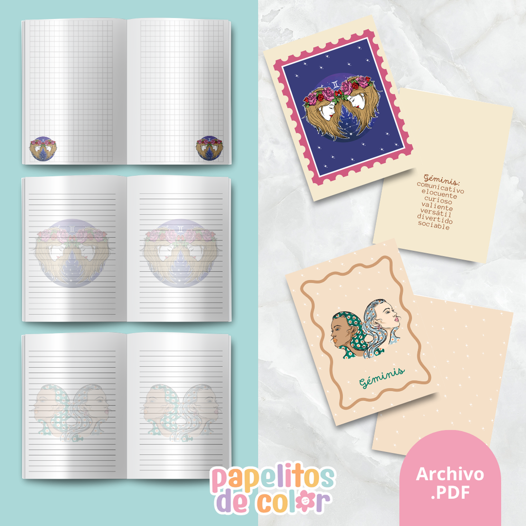 ♓ Cuadernos Abrochados del Zodiaco