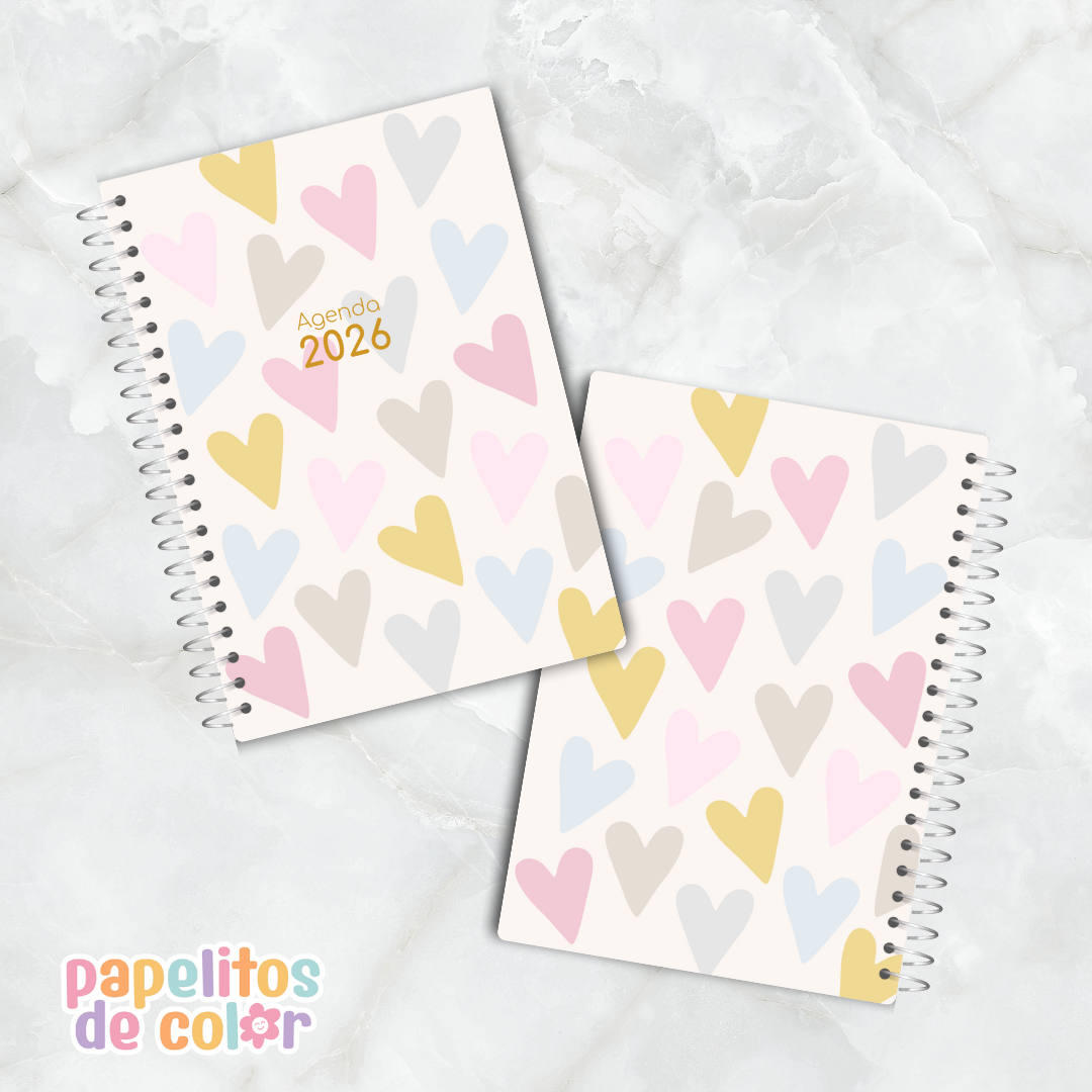 Agenda Comforta 2026 – 2 días por página 🌿✨