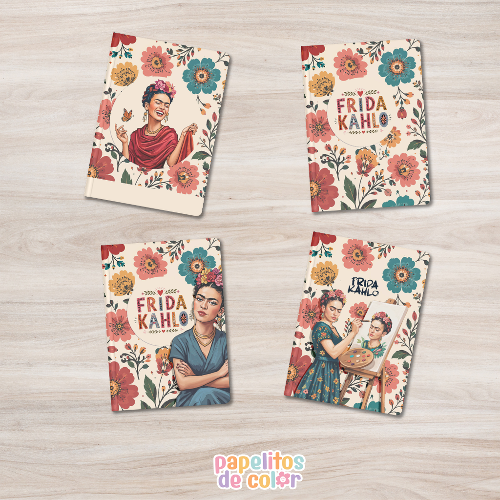 🌸🖍️ Abrochaditos Frida – Colección de Tapas e Interiores ✨📚