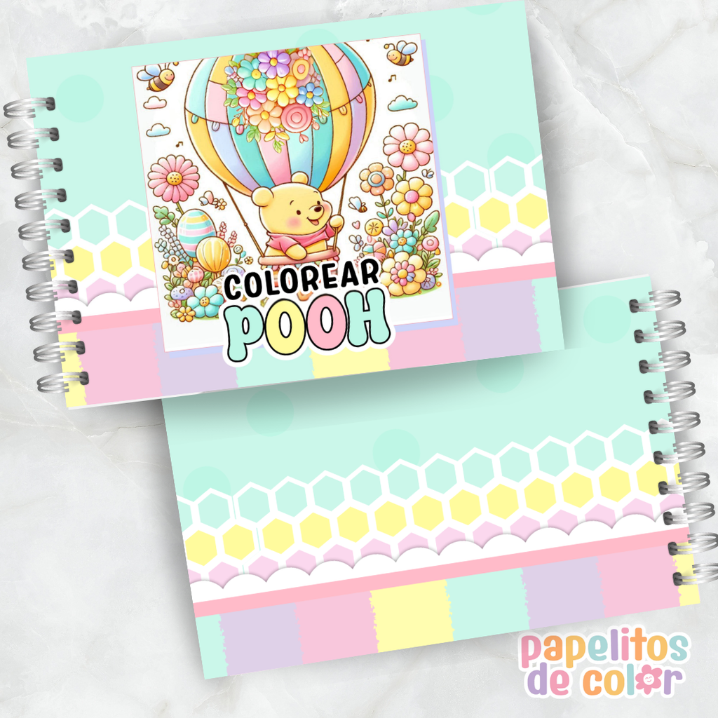 🍯🎶 Libro para pintar Pooh 🧸🎨