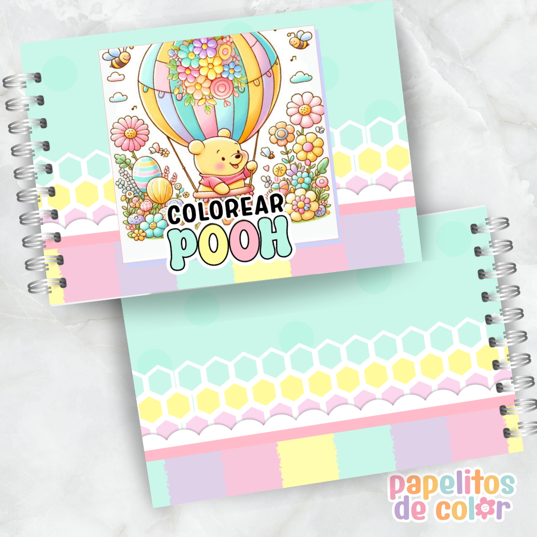 🍯🎶 Libro para pintar Pooh 🧸🎨
