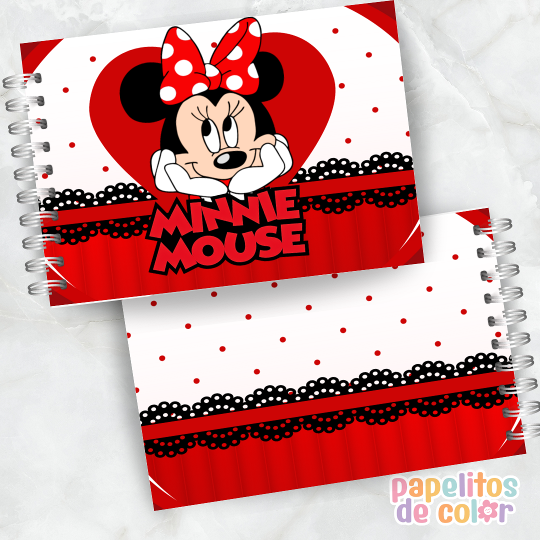🎀🎶 Libro para pintar Minnie Mouse 💖🎨
