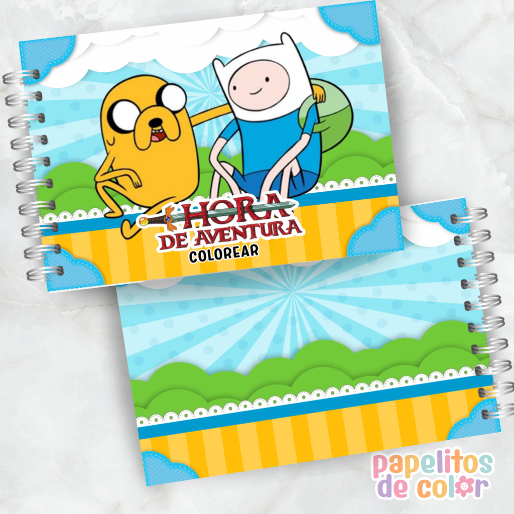 🌈 Libro para pintar Hora de Aventuras 🌈