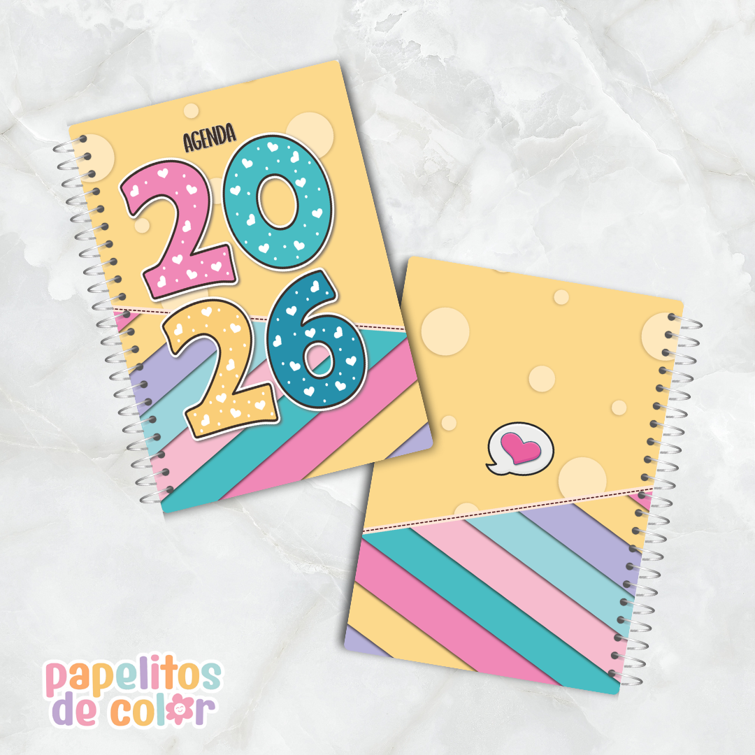 📔 Agenda Semanal Rayas 2026  ✨