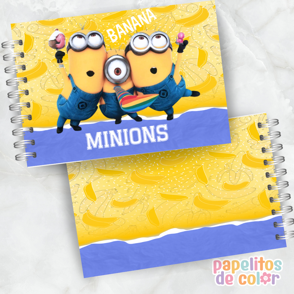 🍌💛 Cuaderno para pintar Minions 💛🍌