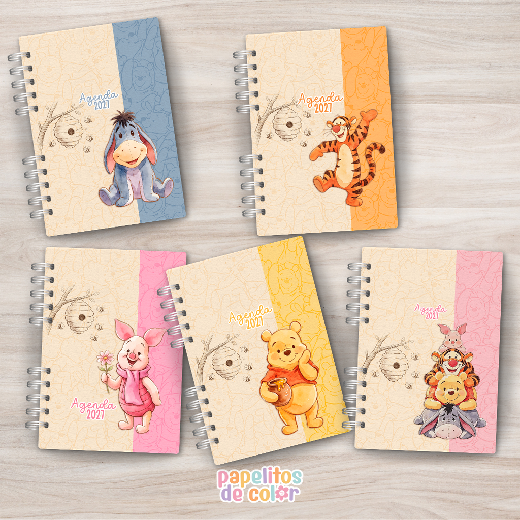 🧸✨ Agenda Pooh - 2 Días por Hoja📖💛