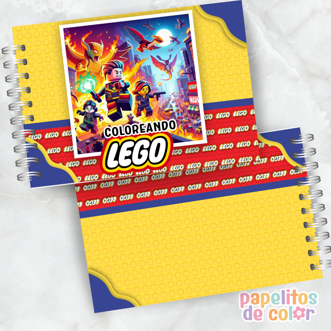 🧱✨ Cuaderno para pintar LEGO ✨🧱
