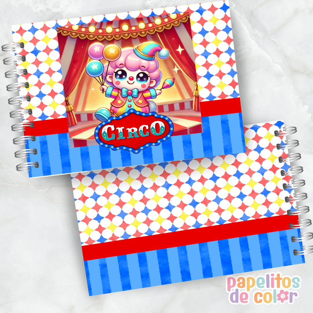 🎪🎶 Libro para pintar Circo 🤹‍♂️🎨