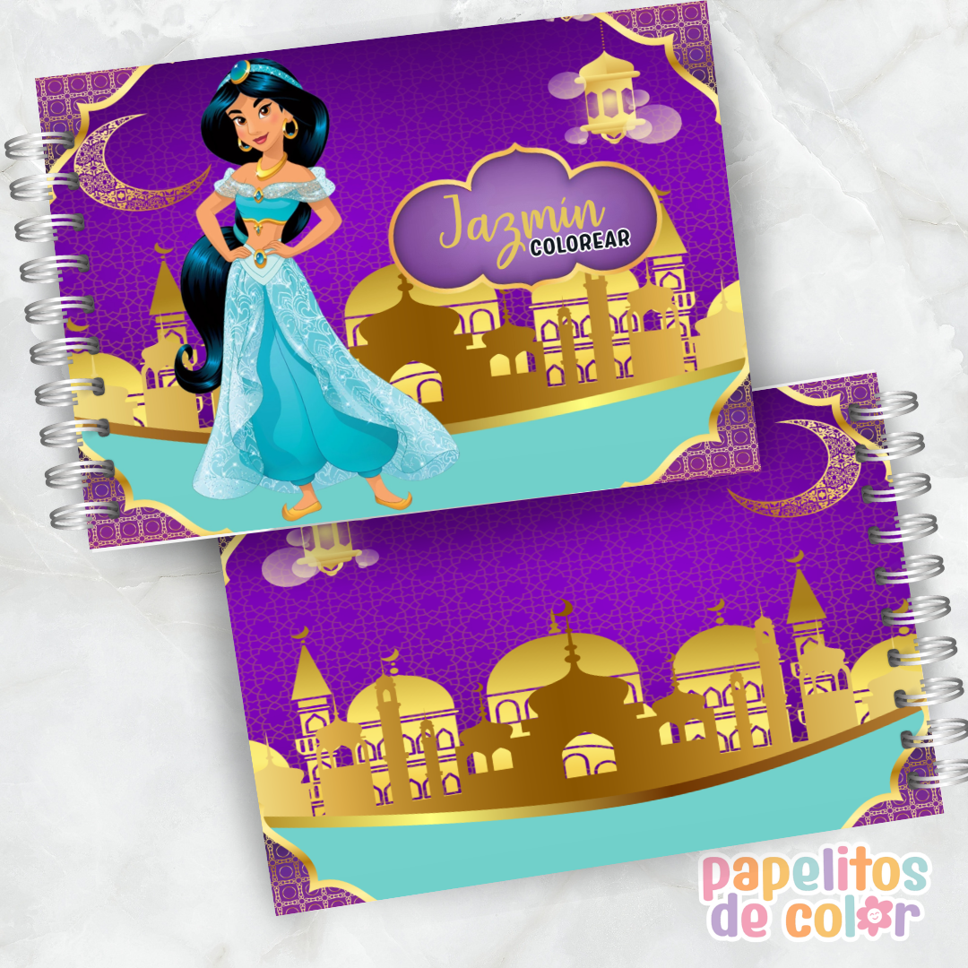 🕌 Libro para pintar Jazmín 🕌