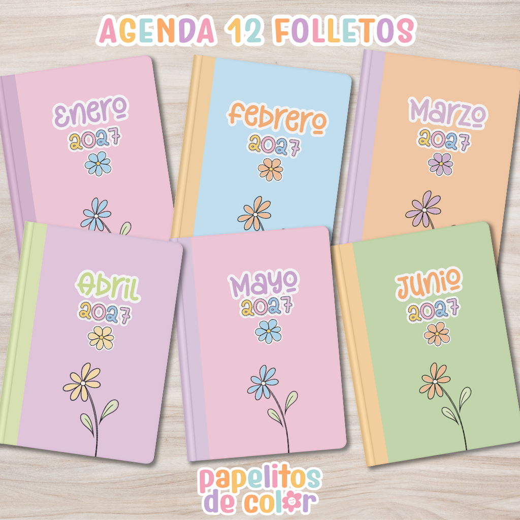 💫Agenda Charletas - Estilo Folleto 2027🗓️