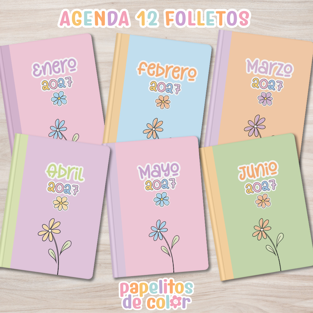 💫Agenda Charletas - Estilo Folleto 2027🗓️