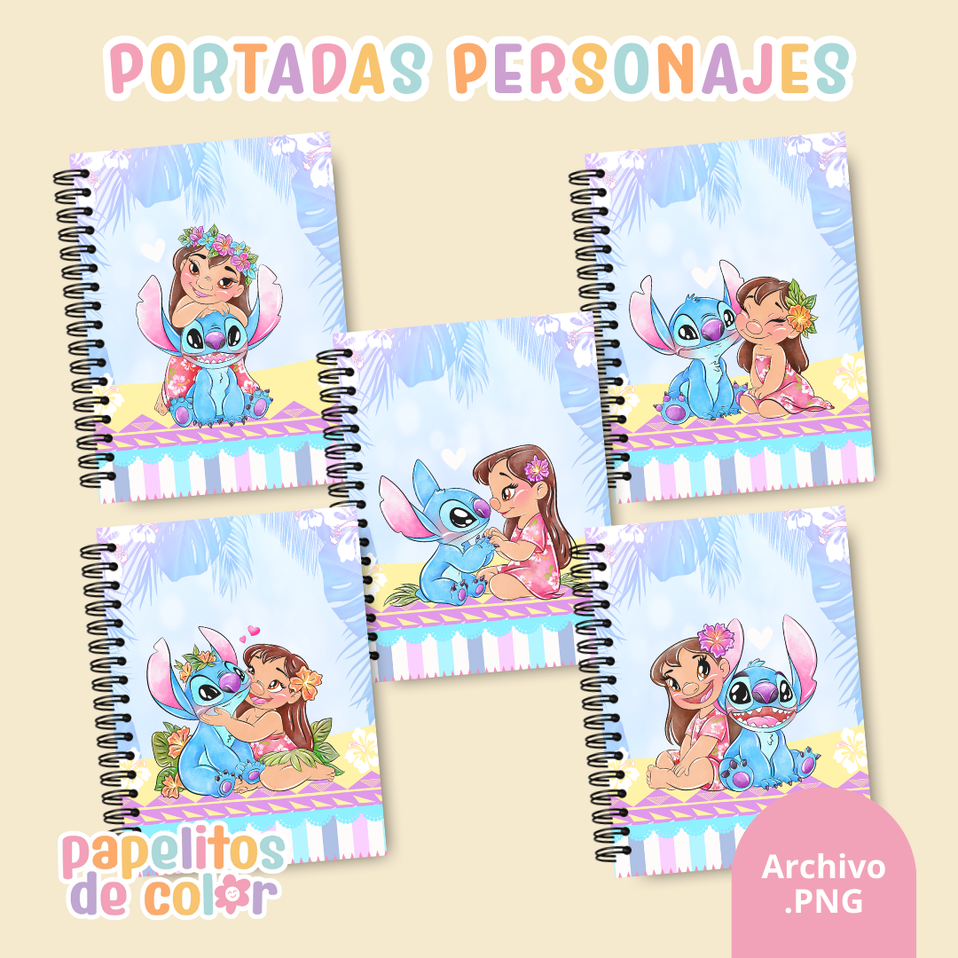 📚✨ Combo Portadas Personajes – Vol. 8 💙🌺