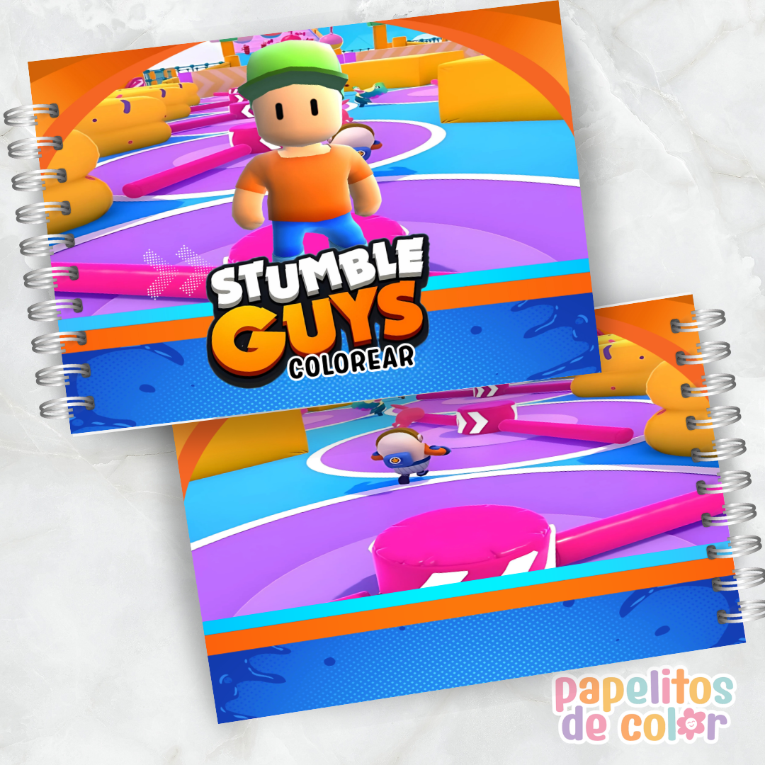 🟡🎮 Libro para pintar Stumble Guys 🎮🟡