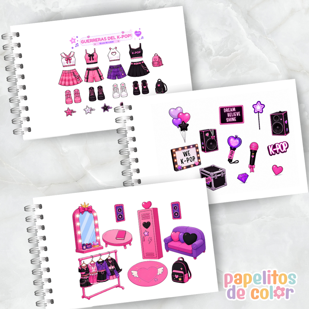 🎤💜 ¡Paper Dolls K-Pop! ✨🎶