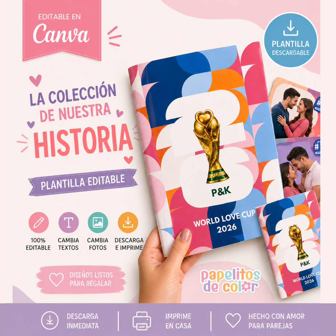 💖 Álbum para Parejas | Editable en Canva 📸