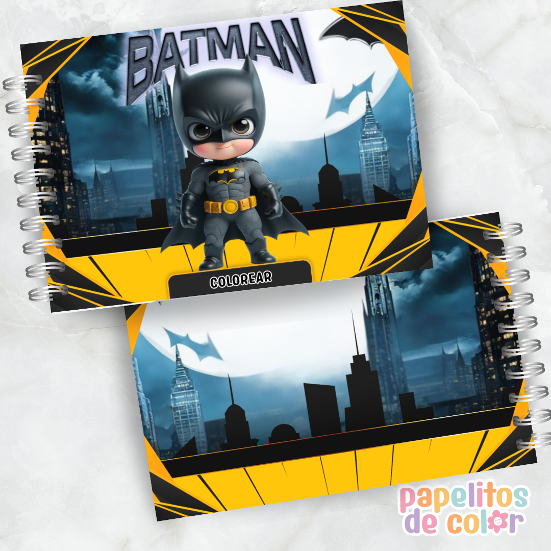 🖤🦇 Libro para pintar Batman 🦇🖤