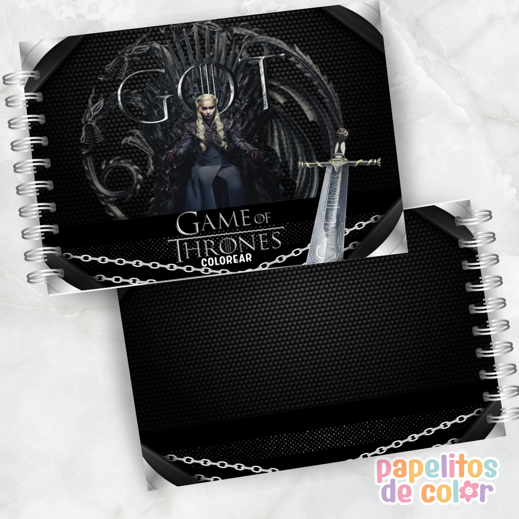 🐉 Libro para pintar Game of Thrones 🐉