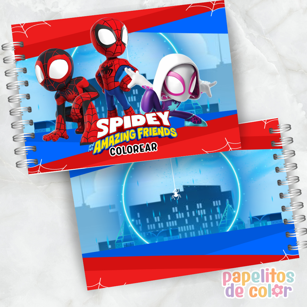 ❤️🕷️ Libro para pintar Spidey 🕷️❤️
