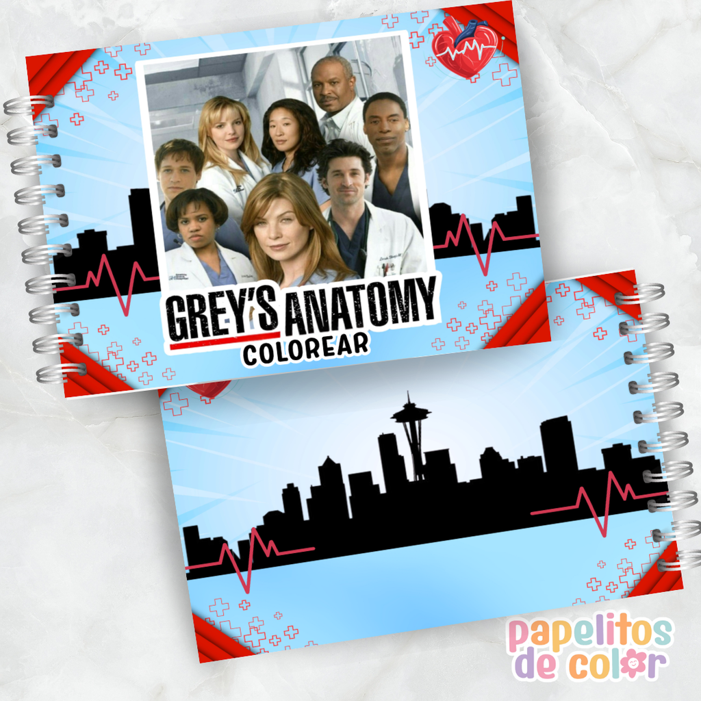 💙🏥 Libro para pintar Grey’s Anatomy 🏥💙