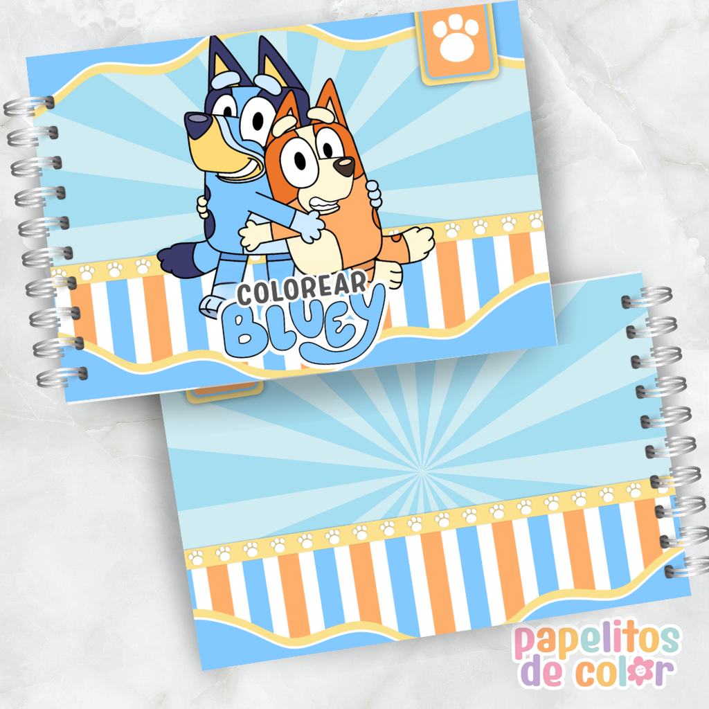 💙✨ Libro para pintar Bluey ✨💙